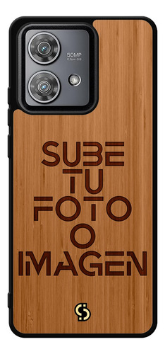 Funda Para Motorola De Madera De Bambú Personalizada