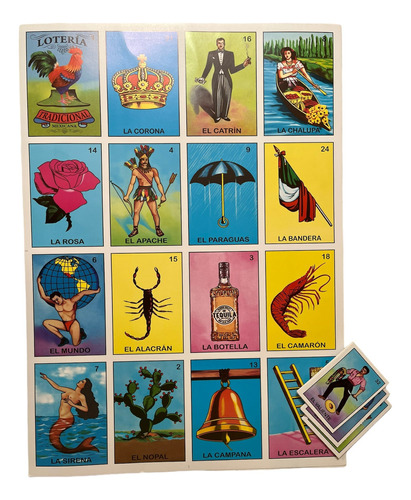 Juego Lotería Tradicional Mexicana Jumbo 62x45cm