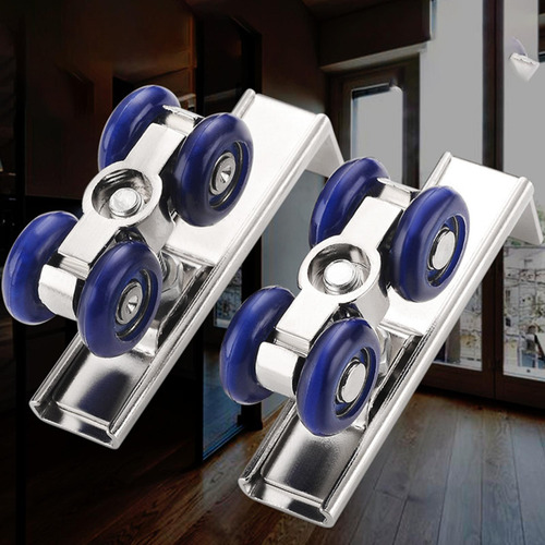 2 Piezas De Rodillos Para Puertas De Vidrio, Rodillos Para