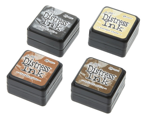 Tholtz - Juego De 3 Tintas Tim Holtz Distress (cuatro Almoha