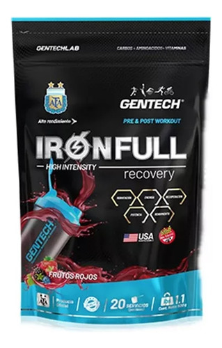 Iron Full Recovery X 500g Post Workout Beb Isotonica Gentech