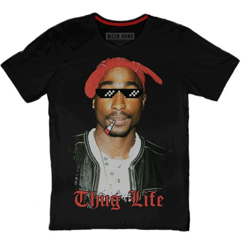 Playera Mssn Brnd - Thug Life - Vida De Cholo 