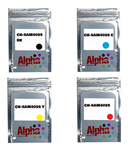 Kit 4 Chips Para Recarga Cartucho Toner Samsung 409s Clp 310