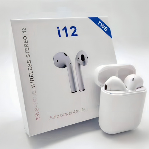 Fones De Ouvido Tws I12 Sem Fio Sport Branco