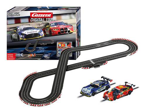 Autorama Carrera Digital Fast And Fabulous 7,3 1/32 2 Carros