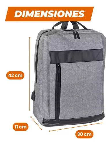 Mochila Bolso Notebook Laptop 14 /15.6 Usb Escolar