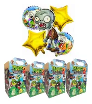 Comprar Plantas Vs Zombies Paq 10 Cajas Dulceras + 1 Set Globos Colores Impres0 Plantas Zombies