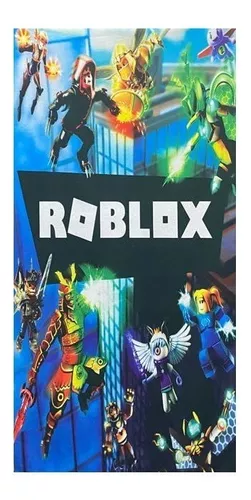 Kit 1 Toalha De Banho Roblox + 1 Toalha De Rosto