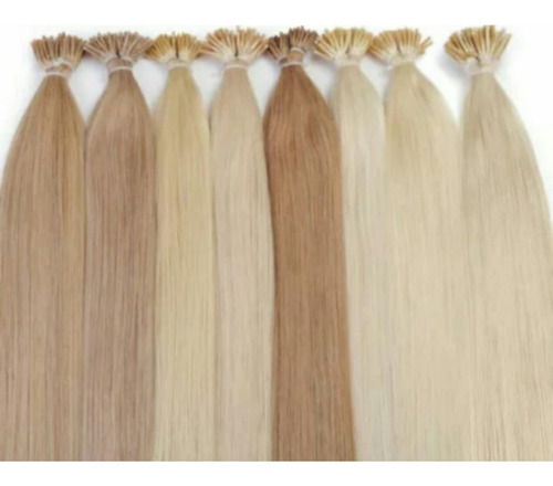 10 Extensiones X Unidad De 40cm De Largo Pelo Natural Color