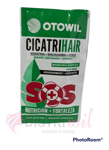 Imagen 7 de 8 de Mascara Otowil Cicatrihair Nutricion + Fortaleza X 24 Sobres