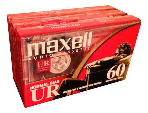 Maxell Audio Cassette Ur60(3pack)