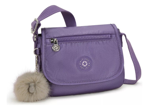Bolsa Kipling Sabian Color Metallic Mauve