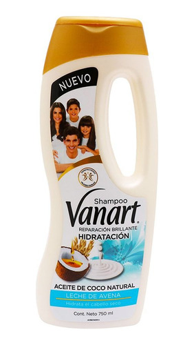 3 Pzs Vanart Leche De Avena Shampoo Reparacion Hidratacion 7