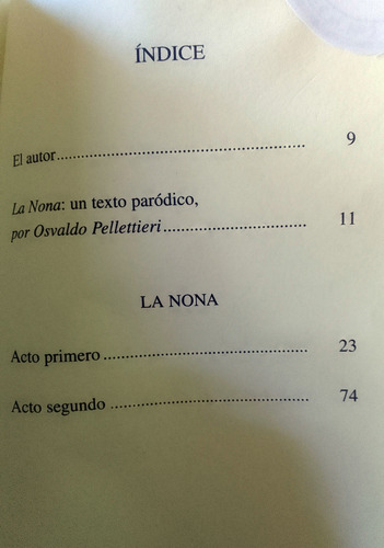 La Nona Roberto Cossa (Usado)