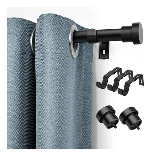 Briofox® Cortineros De Metal Ajustable A Maximo 1.5m Barra De Cortina Cortineros Modernos De Metal Extensible De 80 A 150cm Cortinero Para Estar Cocina Dormitorio Comedor Tubo Para Cortina Soporte