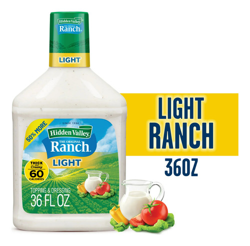 Aderezo Ranch Light Hidden Valley Original 1.06l*importado*