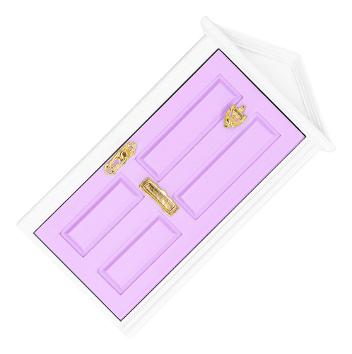 Mini Puerta De Madera Con Forma De Hada, Tamaño 1:12 En Form