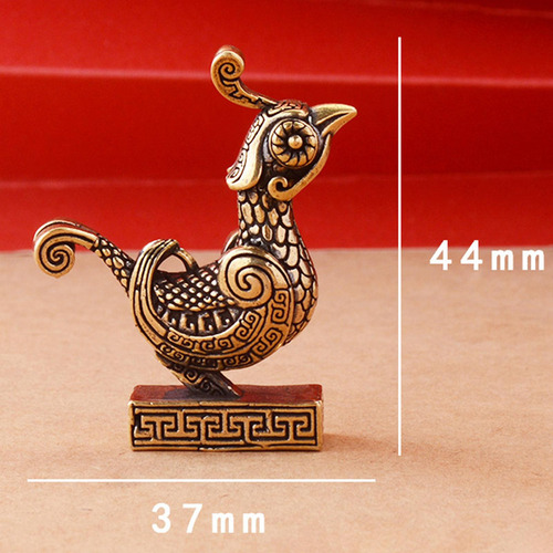 Mini Escultura De Gorrión De Cobre, Recuerdo En Miniatura