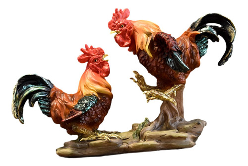 Figurita De Pollo, Escultura De Gallo, Artesanía Estilo A