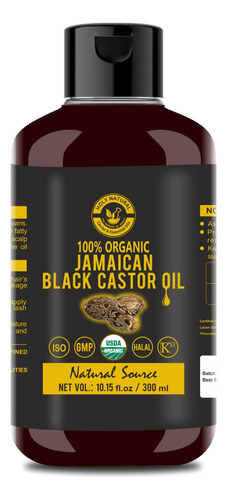 Aceite De Ricino Negro Jamaicano Organico (10.15 Onzas Liqui