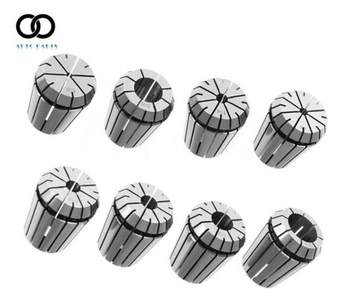 8pcs Er32 Spring Collet 1/8 -3/4 For Cnc Milling Lathe To