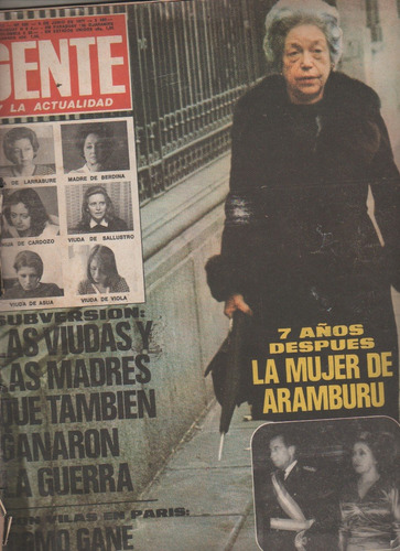 Revista ** Gente ** Vilas - Aramburu - Viola N° 620 Año 1977