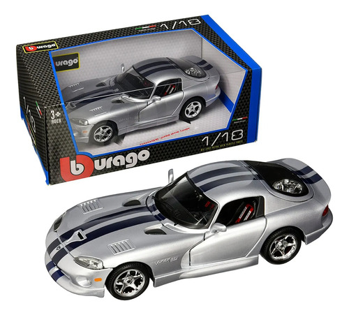 Auto Burago 1/18 Plus Dodge Viper Gts Coupe  