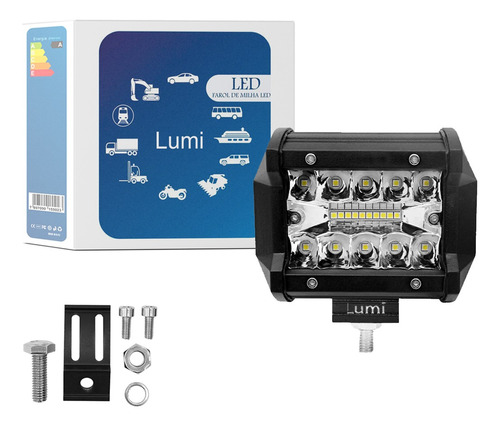 Par Refletor Projeto Luminaria Farol 60w Cor Da Carcaça Preto Cor Da Luz Branco-frio 12v 24v Bivolt