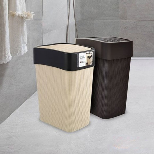 Papelero Ratán Vaivén Slim 40lts Café
