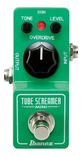 Imagen 1 de 5 de Pedal de efecto para instrumento de cuerda Ibanez Tube Screamer TSMini  verde claro