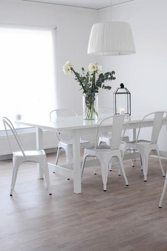 Imagen 3 de 3 de Silla Tolix Reforzada Metalica X4 Vintage Interior Exterior
