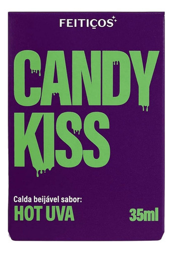 Gel Corporal Intimo Beijável Candy Kiss Hot Uva 35ml