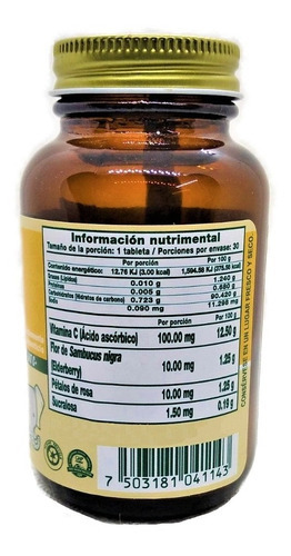 Vitamina C C-kids Biomiral 30 Tabletas Masticables (2 Pzs) Sabor Naranja