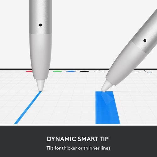 Lápiz Digital Logitech Crayon Para iPad Con Usb-c Plateado