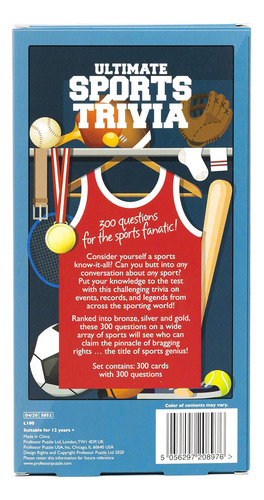 Profesor Puzzle Ultimate Sports Trivia 300 Preguntas De Para