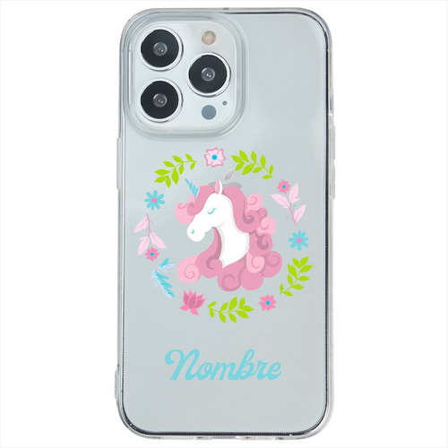 Funda Para iPhone Unicornios Personalizada Nombre