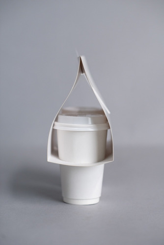 Imagen 2 de 3 de Take Away Arnés P/ 2 Vasos - Bauletto - X 50 Unidades