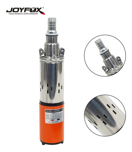 Joyfox Bomba D'agua Solar Submersa Dc Submersível 1pol Inox 24v 250w 40metros