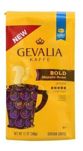 Gevalia Kaffe, Café De Tierra, Bold Majestic Roast, Bolsa De