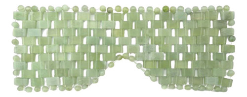 Wr Máscara De Olhos De Pedra Natural De Jade E Massageadores