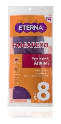 Guante Hogareño Aromas Talla 8 Eterna