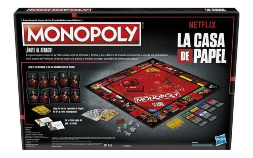Imagen 4 de 5 de Juego De Mesa Monopolio Casa De Papel Español