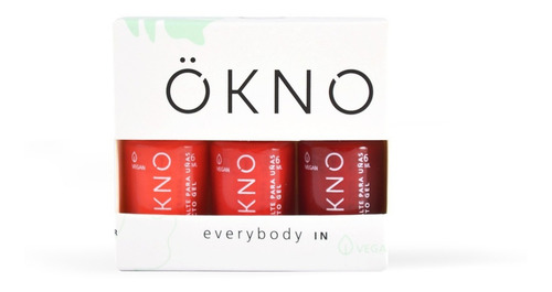 Kit De 6 Esmaltes De Uñas Ökno (2gift Box) Vegano 6ml 17free Color Trio