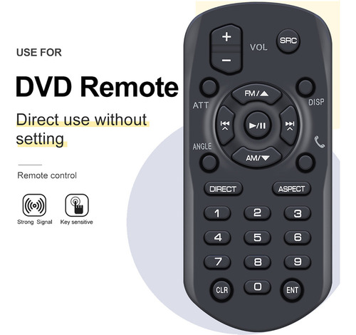 Controle Remoto Rm-rk258 Para Receptor Jvc Dvd/cd/usb Kw-m45
