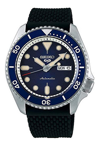 Relógio masculino Seiko Srpd93 Seiko 5 Sports preto 42,5 mm