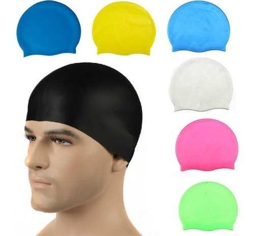 Gorros De Natación Para Cabello Largo Silicon Duradero Excel