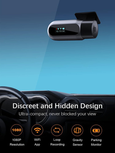 Dash Cam Arifayz, Wifi, Fhd, Wdr, C/ Visión Nocturna, App