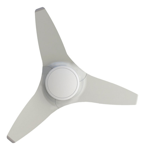 Ventilador de teto Ventisol Flow branco com 3 pás de plástico, 110cm de diâmetro 127V