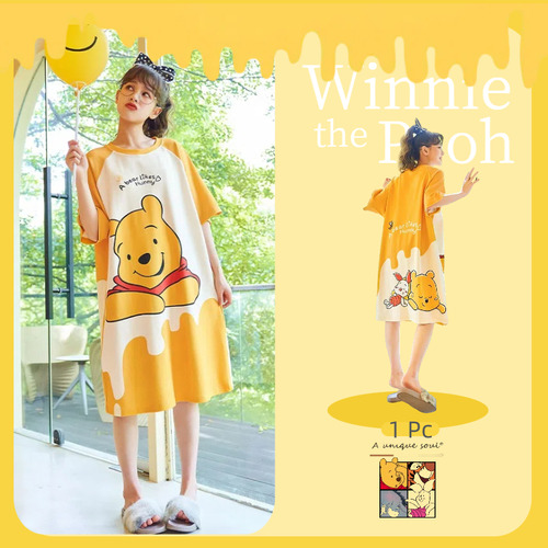 Pooh Bear, Pikachu Pijamas, Camisones De Mujer