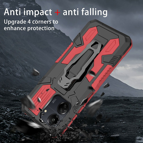 Sjk- Capa Rígida À Prova De Choque Para Xiaomi Redmi 13c